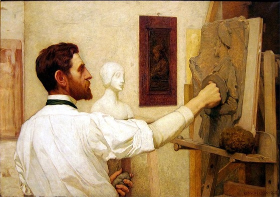 Augustus Saint-Gaudens, 1908, replica after 1887 original lost in 1904 studio fire (Kenyon Cox) (1856-1919) The Metropolitan Museum of Art, New York, NY 